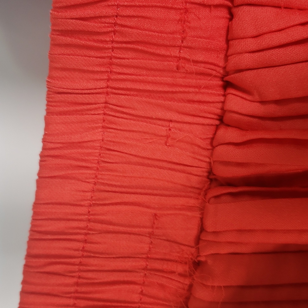 DO+BE Vibrant Orange Pleated Mini Skirt - Gently Used‎ - Picture 5 of 11